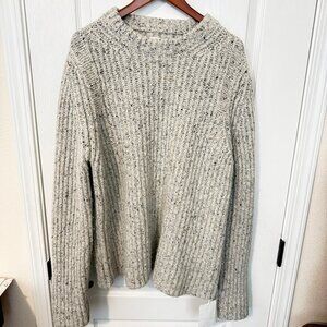 NWT $1200 Authentic JIL SANDER Made in ITALY Men Gray Alpaca SILK Sweaters Sz.54